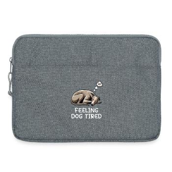 Se sentir fatigué Whippet Whippets Lévriers - Sacoche pour ordinateur portable 15 pouces - gris chiné - Devant