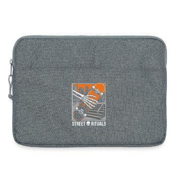 Skater Street Rituals Shirt, Hoodie, Bag und Cap - Laptoptasche 15" - Grau meliert - Vorne