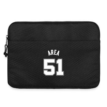 GEBIET 51 Weiß - Laptoptasche 15" - Schwarz - Vorne