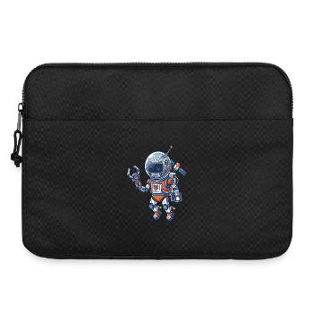 Robot astronaute en combinaison bleue orange - Sacoche pour ordinateur portable 15 pouces - noir - Devant