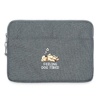 Feeling Dog Tired Labrador Labradorbesitzer Labbi - Laptoptasche 15" - Grau meliert - Vorne