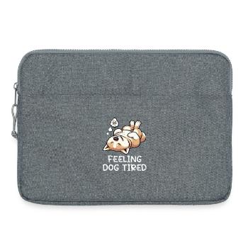 Feeling Dog Tired Akita AkitaOwner Akitas - Laptop bag 15" - heather grey - Front