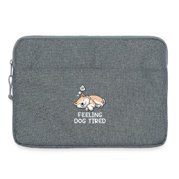 Feeling Dog Tired Akita AkitaOwner Akitas - Laptop bag 15" - heather grey - Front