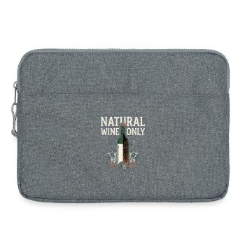 Natural Wine Only - Laptop bag 15" - heather grey - Front