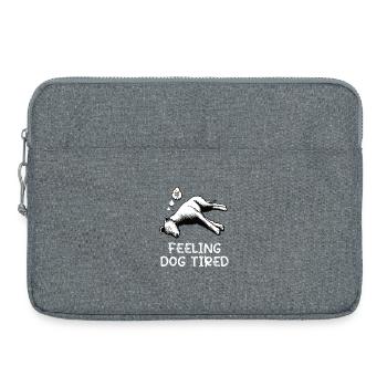 Feeling Dog Tired Irish Wolfhound Wolfhound - Laptop bag 15" - heather grey - Front
