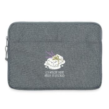 Savons Mousse Lavande Hobby - Sacoche pour ordinateur portable 15 pouces - gris chiné - Devant