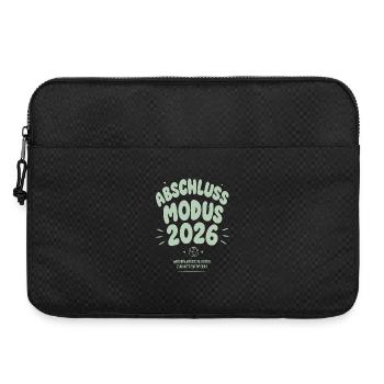 Abschluss Modus 2026 - Laptoptasche 15" - Schwarz - Vorne