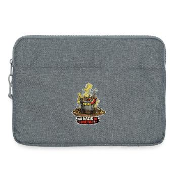 Rechte Mülltonne - Laptoptasche 15" - Grau meliert - Vorne