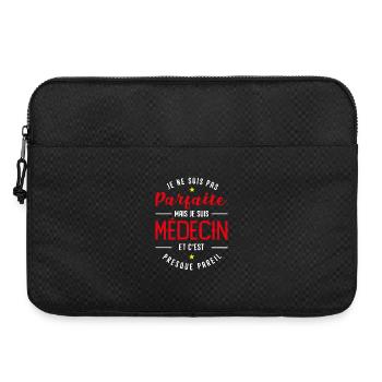 medecin_parfaite_cadeau_maman_mdecin - Sacoche pour ordinateur portable 15 pouces - noir - Devant