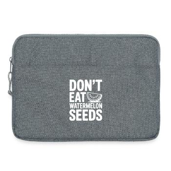 Ne mange pas de graines de pastèque - Sacoche pour ordinateur portable 15 pouces - gris chiné - Devant