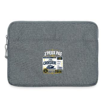 J'Peux Pas J'Ai Croisière Destination Détente - Sacoche pour ordinateur portable 15 pouces - gris chiné - Devant