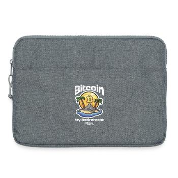 Plan Bitcoin - Laptoptasche 15" - Grau meliert - Vorne