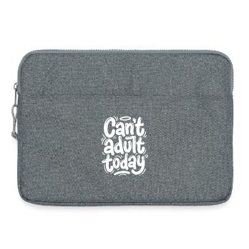 Cant adult today - Laptop bag 15" - heather grey - Front