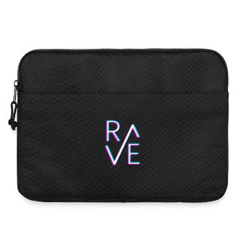 Rave Techno Festival Neon Party - Laptop bag 15" - black - Front