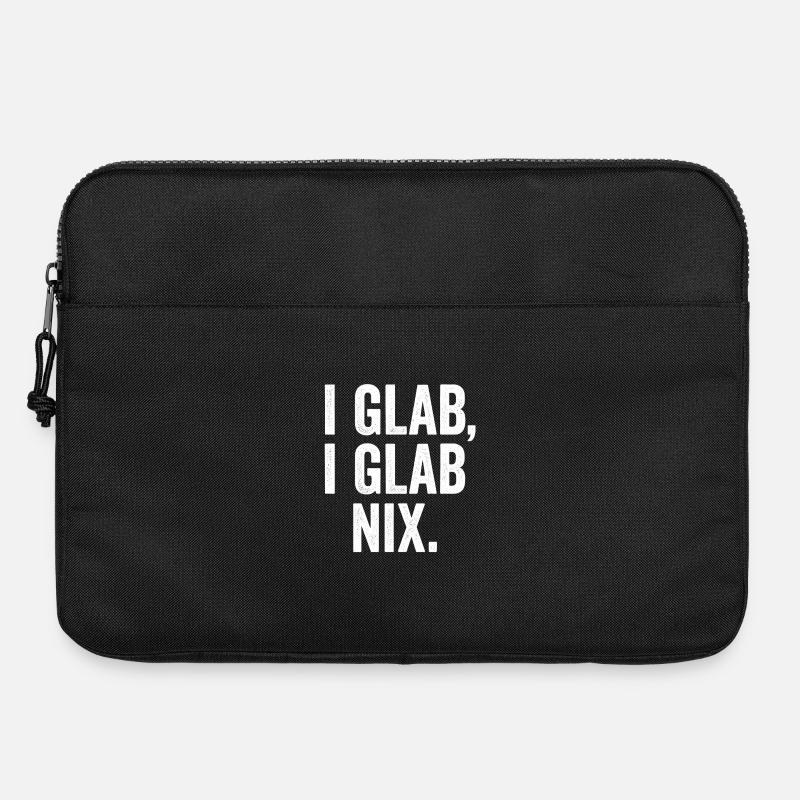 I GLAB I GLAB NIX Conception typographique - Sacoche pour ordinateur portable 15 pouces - noir