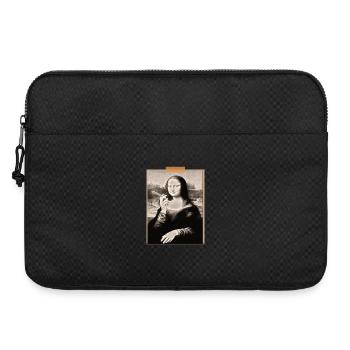 Mona Lisa Modernisiertes Zigaretten-T-Shirt - Laptoptasche 15" - Schwarz - Vorne