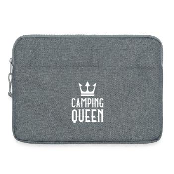 Camping Königin - Laptoptasche 15" - Grau meliert - Vorne