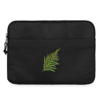Farnkraut Blatt Motiv - Laptoptasche 15" - Schwarz - Vorne
