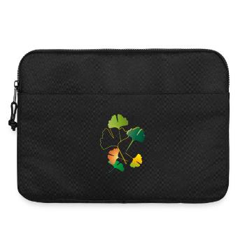 autumnal ginkgo leaves sometimes only outlines - Laptop bag 15" - black - Front