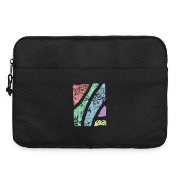 Pattern pastel colors - pattern abstract ornament - Laptop bag 15" - black - Front