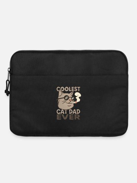 Katzenpapa - Laptoptasche 15" - Schwarz