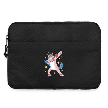 Dabbing Unicorn Tennis de table Raquette Tennis de table - Sacoche pour ordinateur portable 15 pouces - noir - Devant