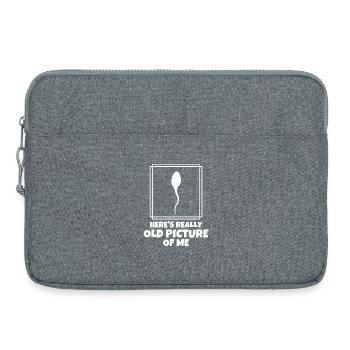 photo, photographie, naissance - Sacoche pour ordinateur portable 15 pouces - gris chiné - Devant