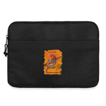 Drôle d’oiseau rouge-gorge - Sacoche pour ordinateur portable 15 pouces - noir - Devant