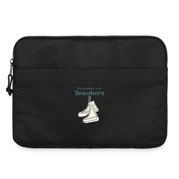 life is better with sneakers Turnschuh - Laptoptasche 15" - Schwarz - Vorne