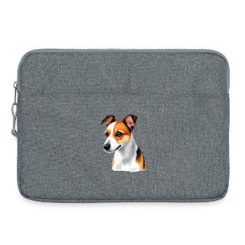 Jack Russell - Laptop bag 15" - heather grey - Front