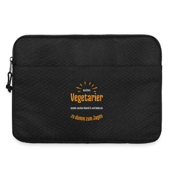 Vegetarier bedeutet zu dumm zum Jagen - Laptoptasche 15" - Schwarz - Vorne