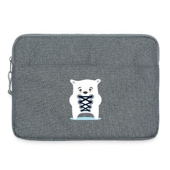 BAYERN EISBÄR TRACHTEN ERSATZ DIRNDL - Laptoptasche 15" - Grau meliert - Vorne