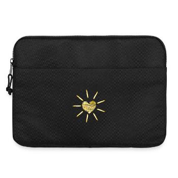Sunny Heart "positive Vibes " - Laptoptasche 15" - Schwarz - Vorne