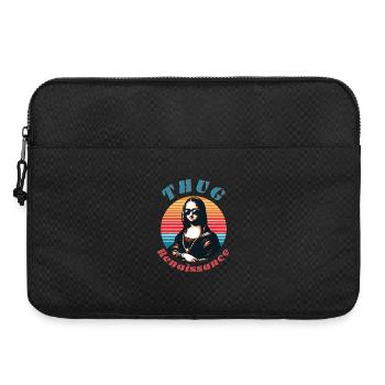 Hipster Mona mit Retro-Vibe - Laptoptasche 15" - Schwarz - Vorne