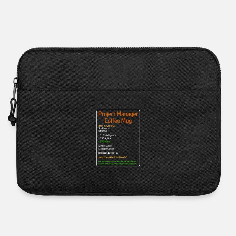 Projektleiter Kaffeebecher Level 666 - Laptoptasche 15" - Schwarz