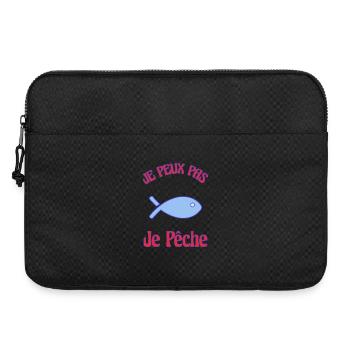 I CAN'T. FISHING - Laptop bag 15" - black - Front
