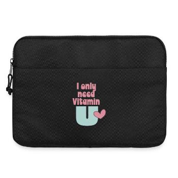 I only need Vitamin U - Laptoptasche 15" - Schwarz - Vorne