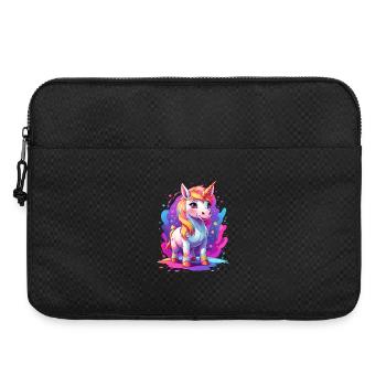 Süßes Einhorn - Laptoptasche 15" - Schwarz - Vorne