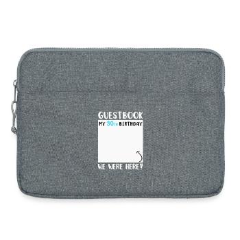 30th Birthday - Laptop bag 15" - heather grey - Front