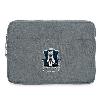 BKH Chaise British Shorthair Blue Cat King - Sacoche pour ordinateur portable 15 pouces - gris chiné - Devant