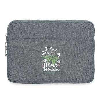 Gartenarbeit Gärtner - Laptoptasche 15" - Grau meliert - Vorne