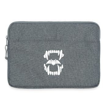 Vampire jaw - Laptop bag 15" - heather grey - Front