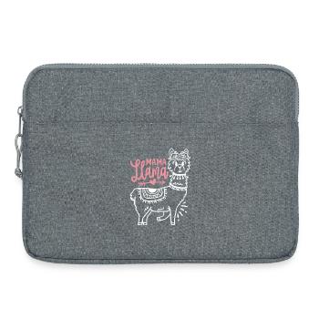 Lama Mama Muttertag - Laptoptasche 15" - Grau meliert - Vorne