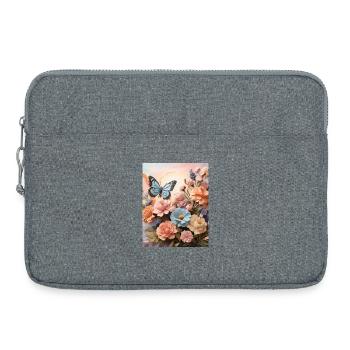 Ailes de fleur - Sacoche pour ordinateur portable 15 pouces - gris chiné - Devant