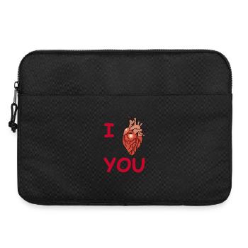 Blutrünstige Liebe (Rot) - Laptoptasche 15" - Schwarz - Vorne