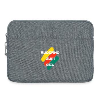 Rudernd zum Sieg - Laptoptasche 15" - Grau meliert - Vorne