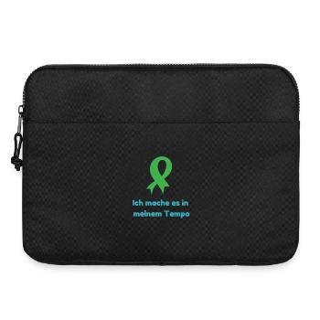 Je le fais à mon rythme - Sacoche pour ordinateur portable 15 pouces - noir - Devant