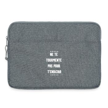 Die Qualen des Lebens - Laptoptasche 15" - Grau meliert - Vorne