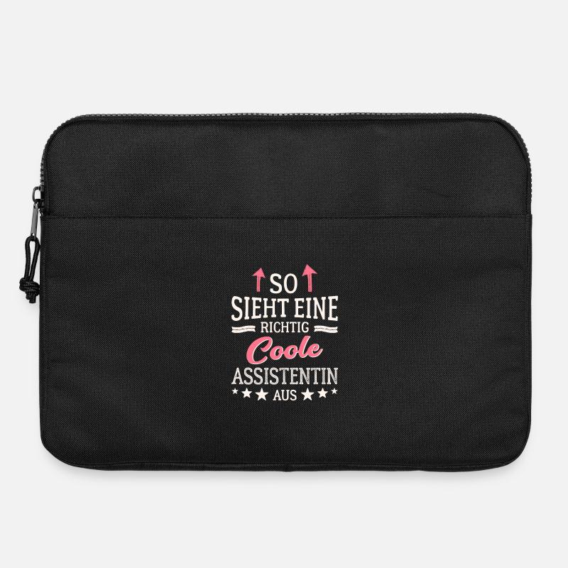 So sieht eine richtig coole Assistentin aus - Laptoptasche 15" - Schwarz