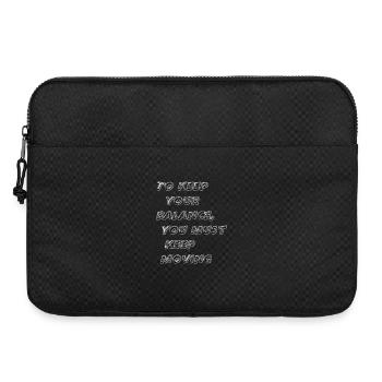 Um das Gleichgewicht zu halten, musst du in Bewegung bleiben - Laptoptasche 15" - Schwarz - Vorne